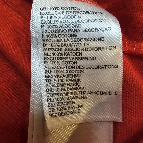 Northface Extreme Men's 2XL SS Tee Orange & Blue - Picture 7 of 9